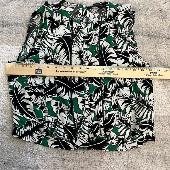Zara sleeveless tropical print top size medium for spring and summer look - Picture 6 of 6
